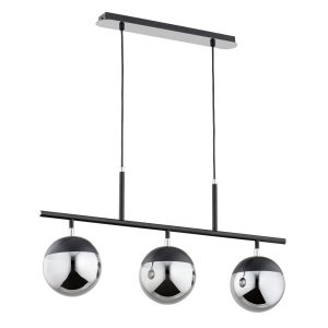 Lampa wisząca FADO grafitowe kule czarna 3xE14x10W wym:75x15x73cm IP20 Alfa 1019311 Lampa wisząca FADO grafitowe kule czarna 3xE14x10W wym:75x15x73cm IP20 Alfa 1019311