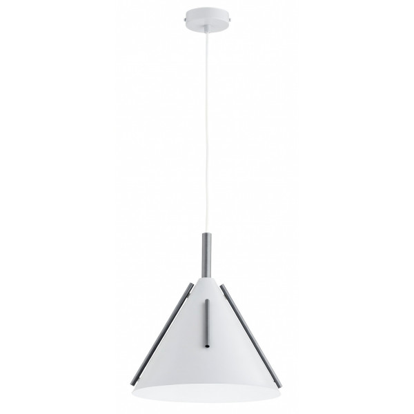 Lampa wisząca FALKO stożek biała 1xE27x15W wym:90x32x32cm IP20 Alfa 1025334