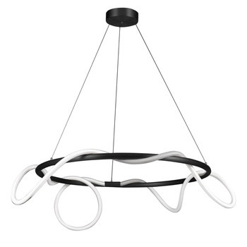 Lampa wisząca FANTASIA ROUND LED czarna 184875