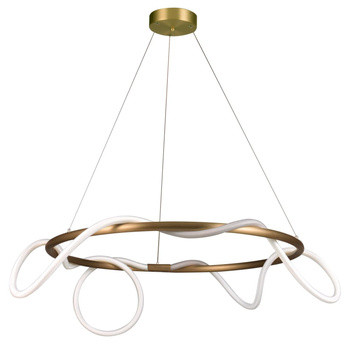 Lampa wisząca FANTASIA ROUND LED złota 184873