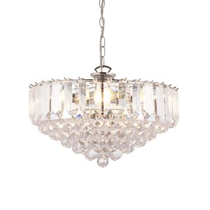 Lampa wisząca FARGO chromowana 6xE14x15W wym:183x46x46cm IP20 Endon 1025534 Lampa wisząca FARGO chromowana 6xE14x15W wym:183x46x46cm IP20 Endon 1025534