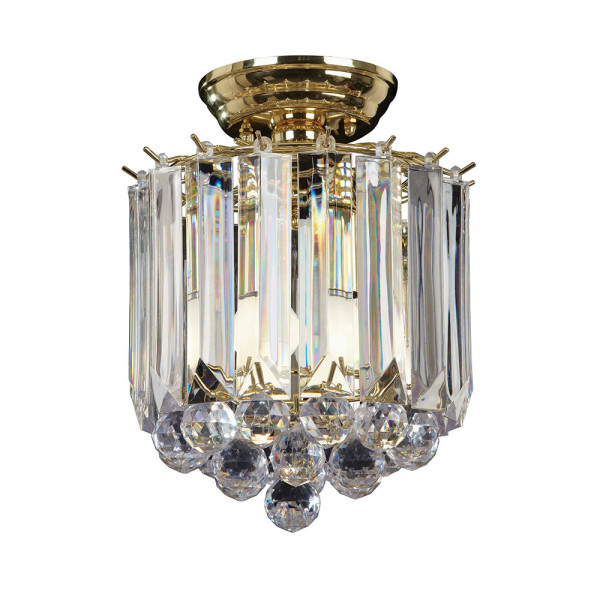 Lampa wisząca FARGO mosiężna 2xE14x15W wym:30x24x24cm IP20 Endon 1030330