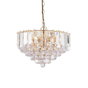 Lampa wisząca FARGO mosiężna 3xE14x15W wym:151x39x39cm IP20 Endon 1025514 Lampa wisząca FARGO mosiężna 3xE14x15W wym:151x39x39cm IP20 Endon 1025514
