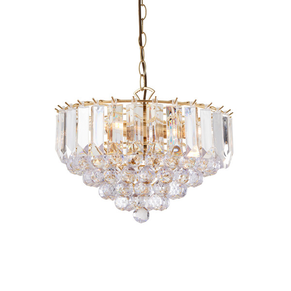 Lampa wisząca FARGO mosiężna 3xE14x15W wym:151x39x39cm IP20 Endon 1025514