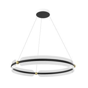 Lampa wisząca Faris okrągła czarno-złota LED 53W 3000K 3600lm IP20 Italux 1019137 Lampa wisząca Faris okrągła czarno-złota LED 53W 3000K 3600lm IP20 Italux 1019137