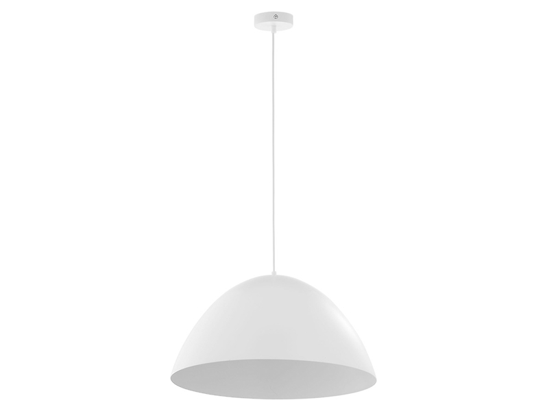 Lampa wisząca Faro 50 cm metalowa biała 56799