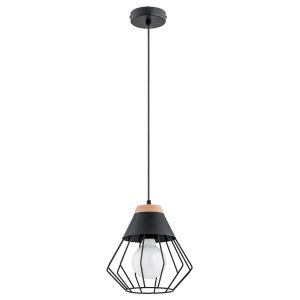Lampa wisząca FAWN drewniany akcent czarna 1xE27x15W IP20 Alfa 988662 Lampa wisząca FAWN drewniany akcent czarna 1xE27x15W IP20 Alfa 988662