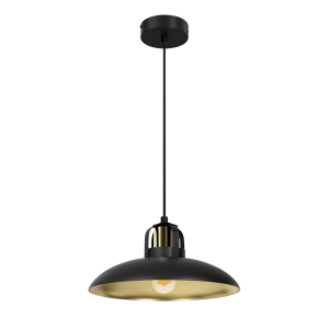 Lampa wisząca FELIX czarny-złoty metal E27 90 cm 1072019 Lampa wisząca FELIX czarny-złoty metal E27 90 cm 1072019