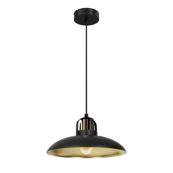 Lampa wisząca FELIX czarny-złoty metal E27 90 cm 1072019