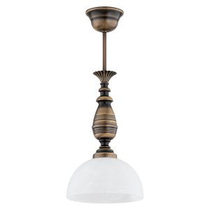 Lampa wisząca Felix stalowa brązowo-biała 670344 Lampa wisząca Felix stalowa brązowo-biała 670344