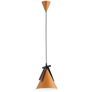 Lampa wisząca FELIX stożek brązowa 1xE27x15W wym:80×20,5×20,5cm IP20 Alfa 1025263 Lampa wisząca FELIX stożek brązowa 1xE27x15W wym:80×20,5×20,5cm IP20 Alfa 1025263