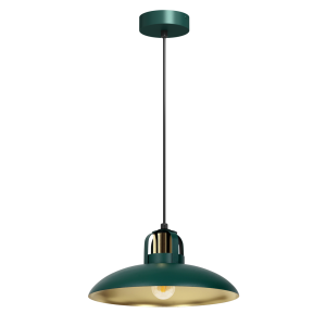 Lampa wisząca FELIX zielony-złoty metal E27 90 cm 1072038 Lampa wisząca FELIX zielony-złoty metal E27 90 cm 1072038