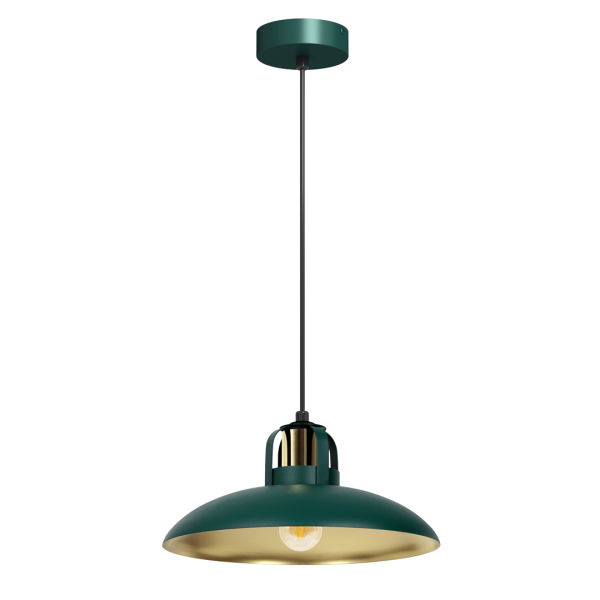 Lampa wisząca FELIX zielony-złoty metal E27 90 cm 1072038