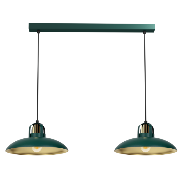 Lampa wisząca FELIX zielony-złoty metal E27 90 cm 1071963