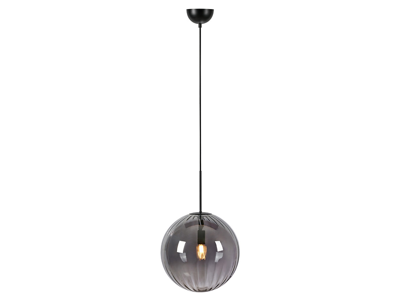 Lampa wisząca Fengari szklana czarna 223751