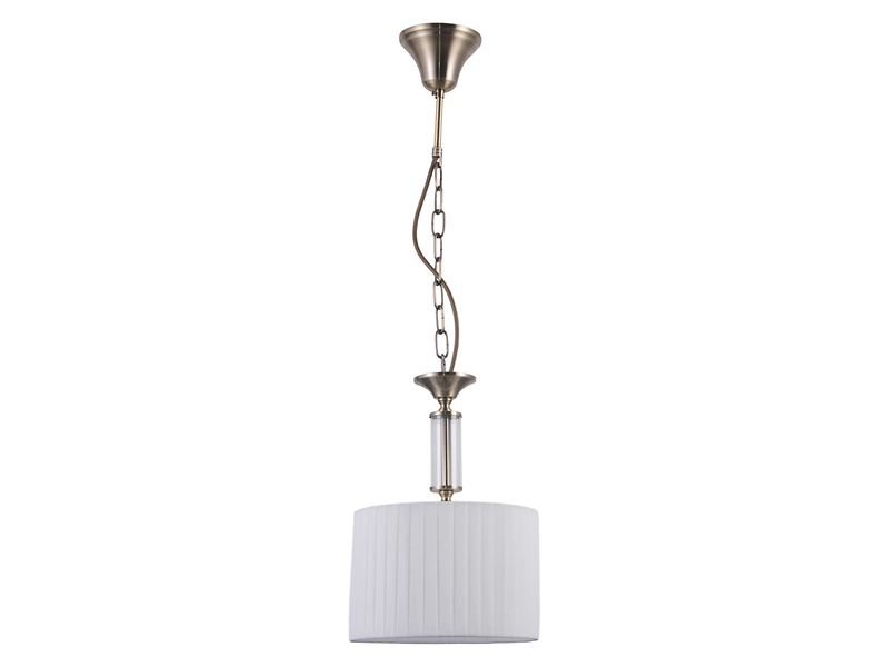 Lampa wisząca Ferlena tkaninowa biała 44929