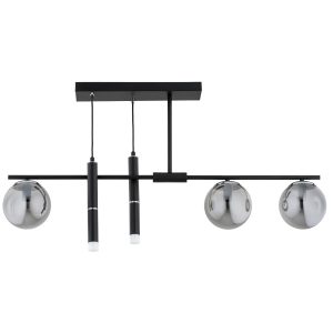 Lampa wisząca FILIS kule i tubki czarna 5xE14x10W wym:80x105x15cm IP20 Alfa 1019140 Lampa wisząca FILIS kule i tubki czarna 5xE14x10W wym:80x105x15cm IP20 Alfa 1019140