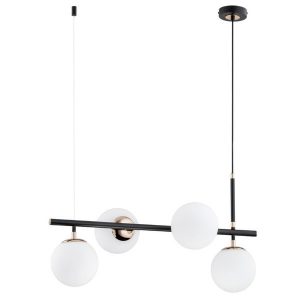 Lampa wisząca FIORE czarna-stare złoto 4xE14x10W IP20 Alfa 1018963 Lampa wisząca FIORE czarna-stare złoto 4xE14x10W IP20 Alfa 1018963