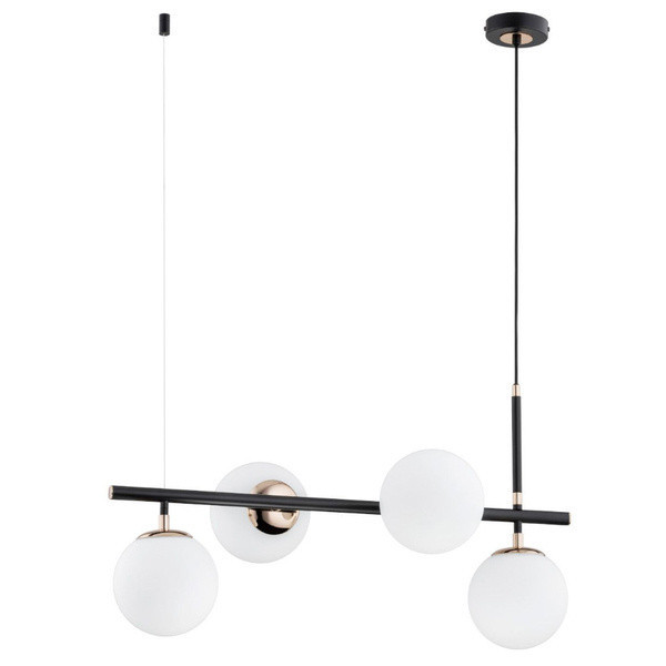 Lampa wisząca FIORE czarna-stare złoto 4xE14x10W IP20 Alfa 1018963