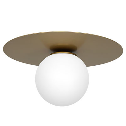 Lampa wisząca Flat złoty mat-biała 1xE14x15W wym:19x35x35cm IP20 Luminex 1030256