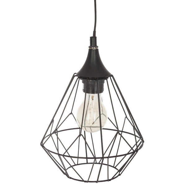 LAMPA WISZĄCA Flave czarna styl industrialny METALOWA 438654