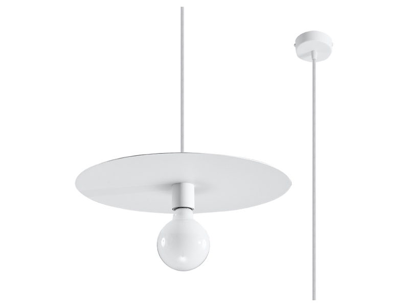 Lampa wisząca Flavio stalowa biała 71701