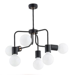Lampa wisząca FLEXY białe kule czarna 6xE27x15W wym:45x43x43cm IP20 Alfa 1030172 Lampa wisząca FLEXY białe kule czarna 6xE27x15W wym:45x43x43cm IP20 Alfa 1030172
