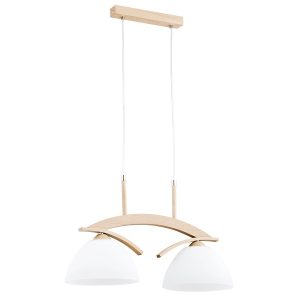 Lampa wisząca FLOP drewno jasne drewno 2xE27x15W wym:95x62x25cm IP20 Alfa 1025318 Lampa wisząca FLOP drewno jasne drewno 2xE27x15W wym:95x62x25cm IP20 Alfa 1025318