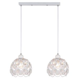 Lampa wisząca Florence 2-punktowa stalowa biała 190727 Lampa wisząca Florence 2-punktowa stalowa biała 190727