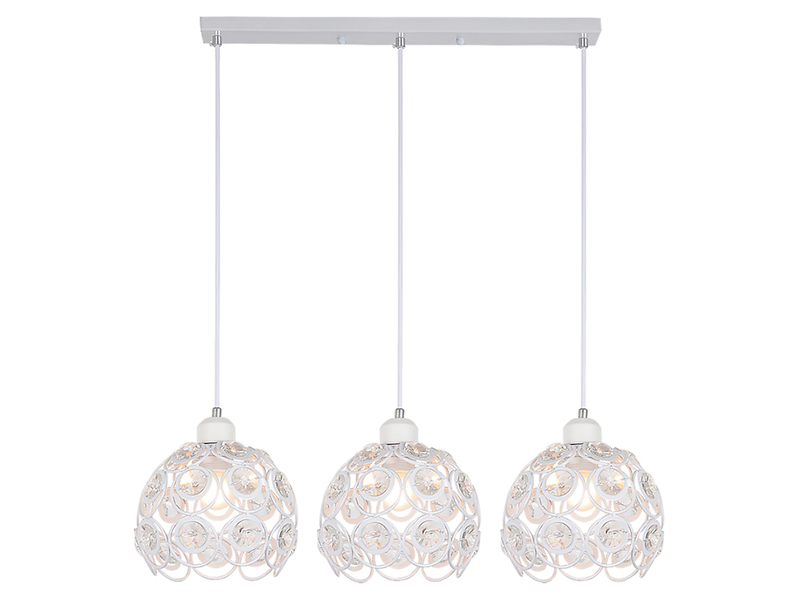 Lampa wisząca Florence 3-punktowa stalowa biała 190730