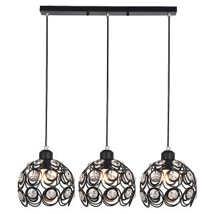 Lampa wisząca Florence 3-punktowa stalowa czarna 190731 Lampa wisząca Florence 3-punktowa stalowa czarna 190731