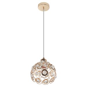 Lampa wisząca Florence stalowa 18 cm złota 382099 Lampa wisząca Florence stalowa 18 cm złota 382099