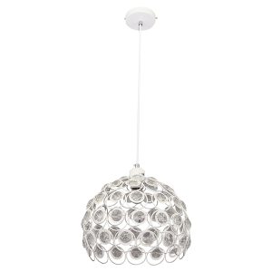 Lampa wisząca Florence stalowa biała 190723 Lampa wisząca Florence stalowa biała 190723