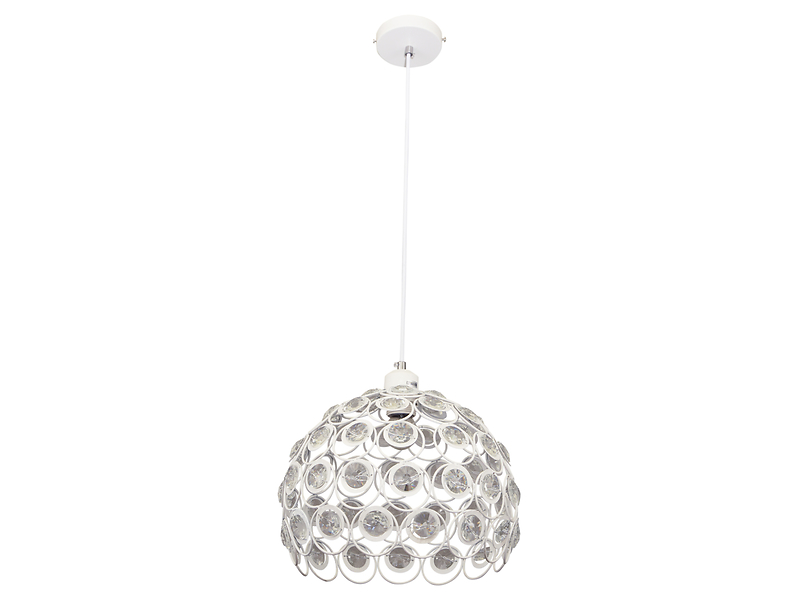 Lampa wisząca Florence stalowa biała 190723