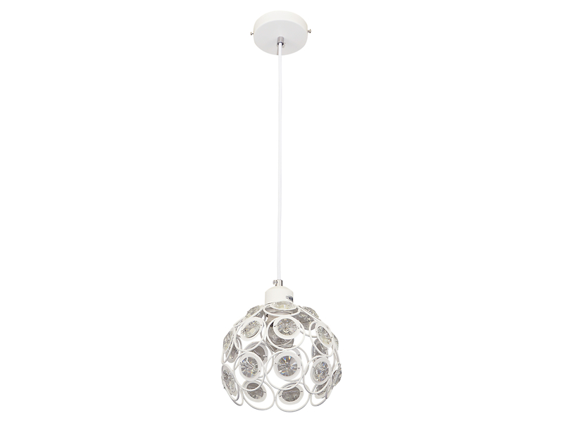Lampa wisząca Florence stalowa biała 190712