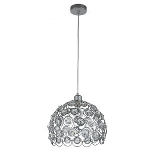 Lampa wisząca Florence stalowa srebrna 190724 Lampa wisząca Florence stalowa srebrna 190724