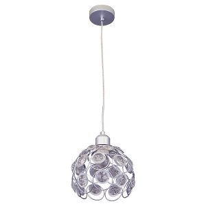 Lampa wisząca Florence stalowa srebrna 190714 Lampa wisząca Florence stalowa srebrna 190714