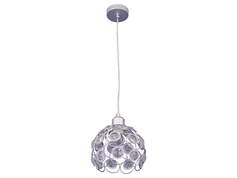 Lampa wisząca Florence stalowa srebrna 190714
