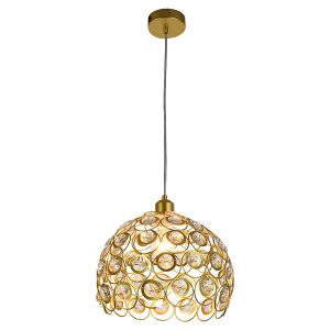 Lampa wisząca Florence stalowa złota 190725 Lampa wisząca Florence stalowa złota 190725