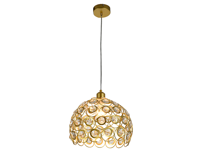 Lampa wisząca Florence stalowa złota 190725