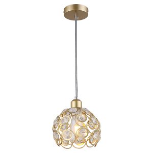 Lampa wisząca Florence stalowa złota 190713 Lampa wisząca Florence stalowa złota 190713