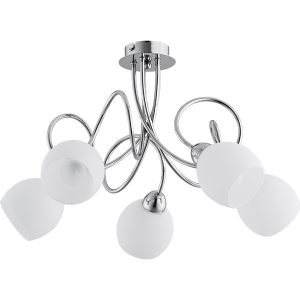 Lampa wisząca FLORIDA poplątane ramiona chromowana-srebrna 5xE14x10W Alfa 1019611 Lampa wisząca FLORIDA poplątane ramiona chromowana-srebrna 5xE14x10W Alfa 1019611