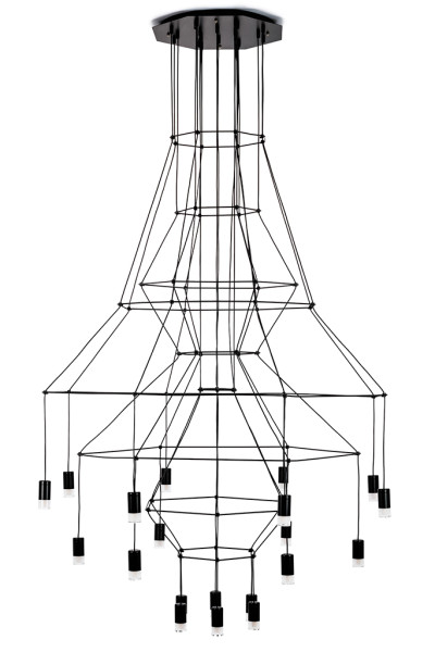 Lampa wisząca FLUSSO 20 czarna 341039