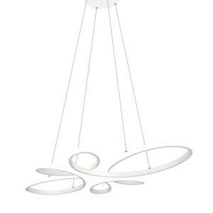 Lampa wisząca FLY biała LED 1x32W Neutralna biel 3900lm Trio 850868 Lampa wisząca FLY biała LED 1x32W Neutralna biel 3900lm Trio 850868