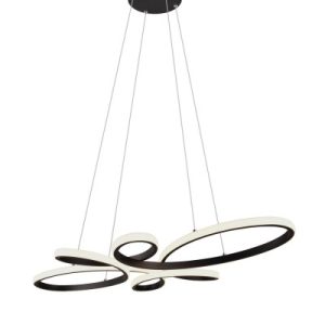 Lampa wisząca FLY czarna LED 1x32W Ciepła biel 3900lm Trio 850874 Lampa wisząca FLY czarna LED 1x32W Ciepła biel 3900lm Trio 850874