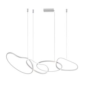 Lampa wisząca FONTE biała LED 4x60W Odcienie bieli 5300lm Italux 837394 Lampa wisząca FONTE biała LED 4x60W Odcienie bieli 5300lm Italux 837394