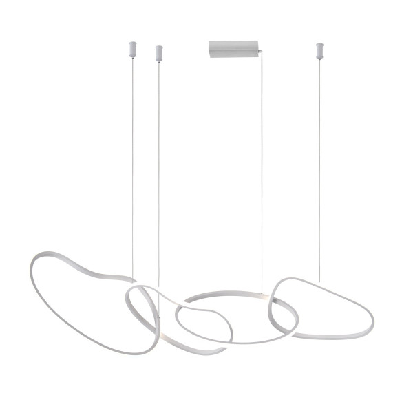 Lampa wisząca FONTE biała LED 4x60W Odcienie bieli 5300lm Italux 837394