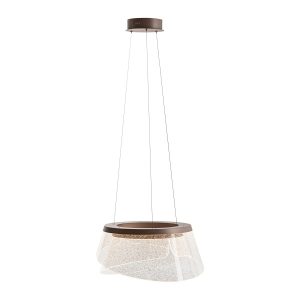 Lampa wisząca FOREN brązowo-przezroczysta LED 1x47W 3000K 3400lm Italux 841890 Lampa wisząca FOREN brązowo-przezroczysta LED 1x47W 3000K 3400lm Italux 841890