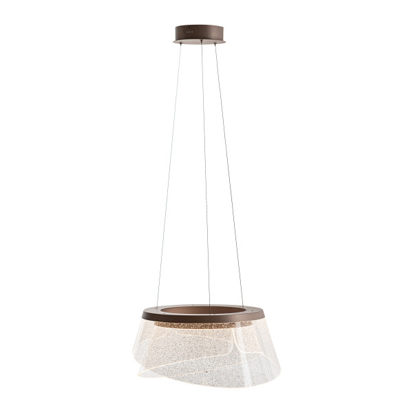 Lampa wisząca FOREN brązowo-przezroczysta LED 1x47W 3000K 3400lm Italux 841890