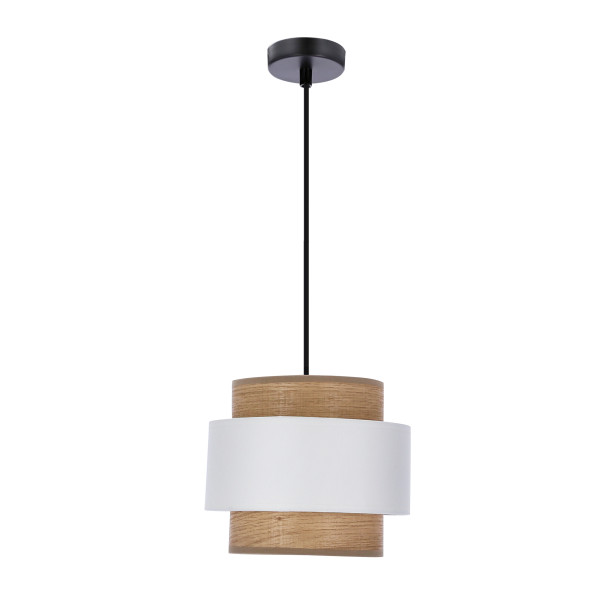 Lampa wisząca Forni brązowo-biała 1xE27x40W Candellux 991616